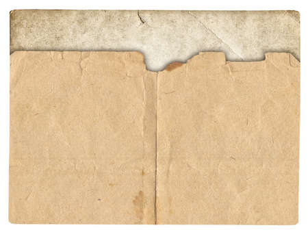 Old photo texture with stains and scratches isolatedの写真素材