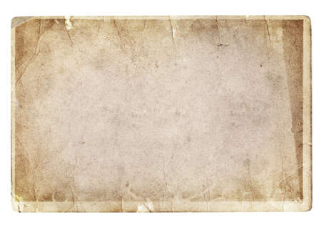 Old photo texture with stains and scratches isolatedの写真素材