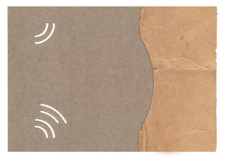 Old photo texture with stains and scratches isolatedの写真素材