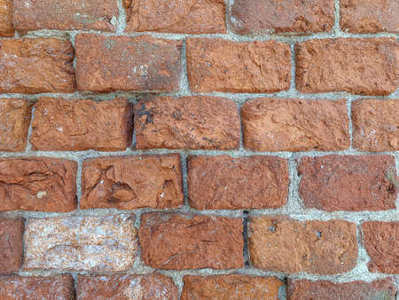 Ancient old vintage concrete brick texture wall background for design