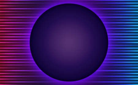 Abstract vector colorful background illustration with shining lines and round banner for designのイラスト素材