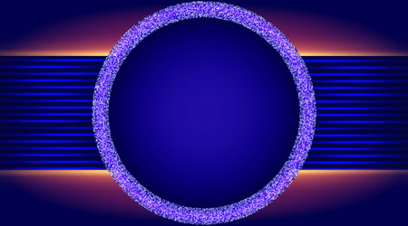 Abstract vector illustration background with shining lines and sparkle round banner for designのイラスト素材