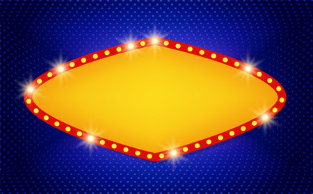 Abstract vector blue dot pattern background illustration with sparkle golden banner for designのイラスト素材