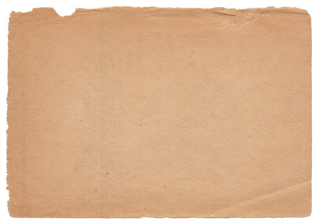 Vintage background of old paper texture with spots isolatedの写真素材