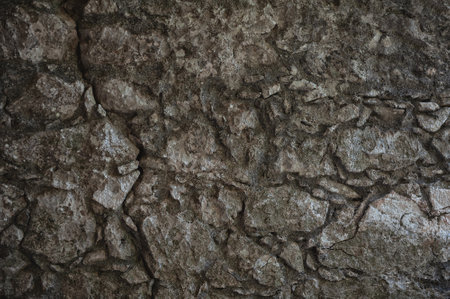Ancient wall texture background with old concrete stone bricks