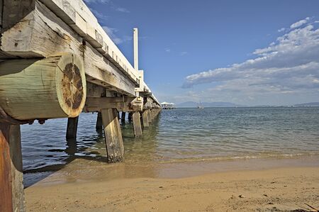 Picnic Bay Jetty on Magnetic Islandの写真素材