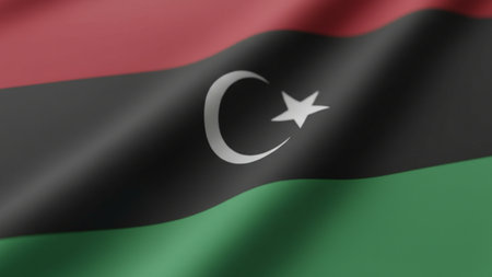 Kuwait waving flag illustration. Perfect for background or texture purposes.の写真素材