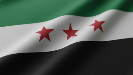 Flag waving in the wind. Part of a series.の写真素材