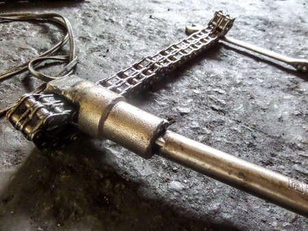 Chain and iron toolsの写真素材