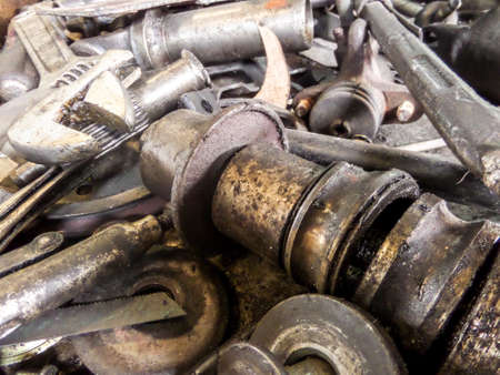 Rust tools and broke partの写真素材