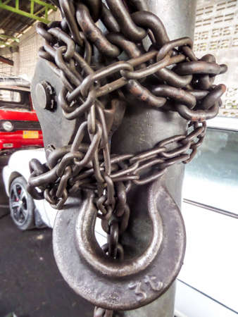 hook and chainの写真素材