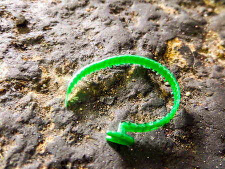 junk on dity garage floorの写真素材