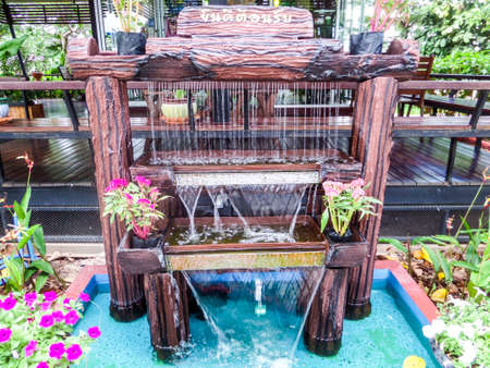 waterfall decorateの写真素材