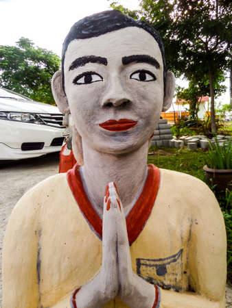 Human model has riddle or question or Dharma the duty of maintaining a standard of high moral and ethical behaviourの写真素材