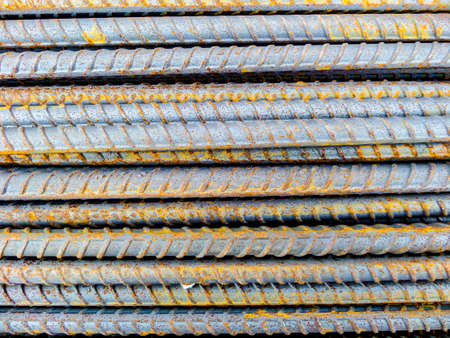 DEFORMED BARS STEEL materialの写真素材