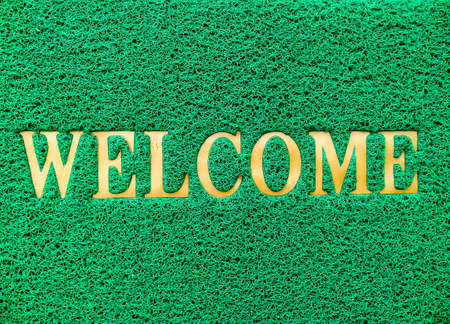 carpet made by nylon and plastic and add textの写真素材