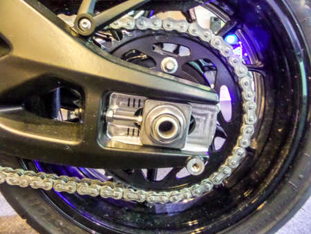 Luxury car and part in motorshow at local department storeの写真素材