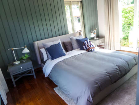 Bedroom suit in pool villa pattayaの写真素材