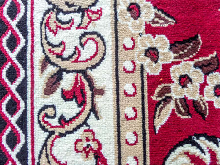 Vintage carpet art, design on surface to up grade valueの写真素材