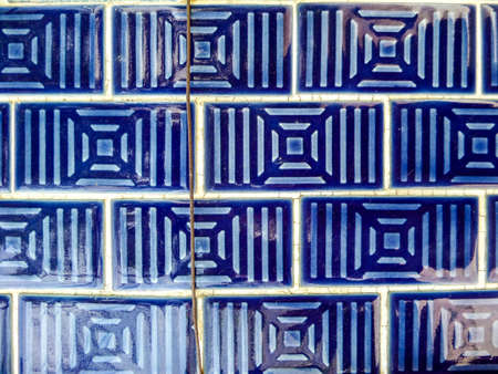 Wall tile vintage style, chinese or asian cultureの写真素材