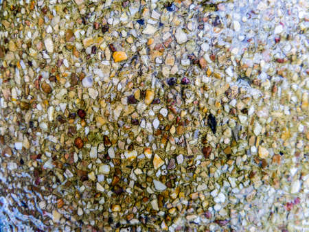 Erode of water on sand stons surfaceの写真素材