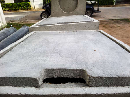 gulley or gully for setup around area to water systemの写真素材