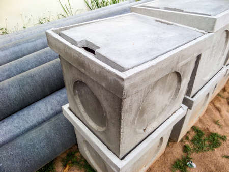 gulley or gully for setup around area to water system