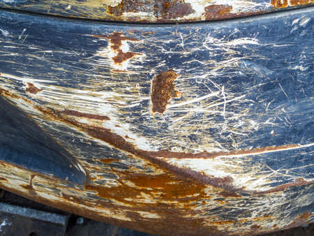 Part of old JCB machineの写真素材