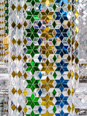 Thai Cathedral glass at Wat Prachum Kongka Banglamung Chonburi