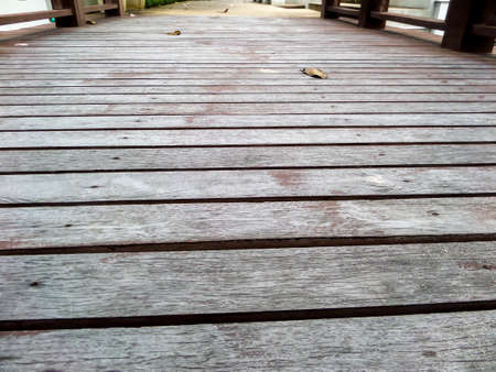 Wood Bridge at seabreeze villa Banglamung cityの写真素材