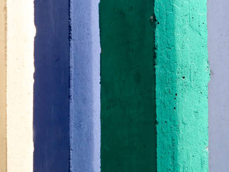 Rainbow wall cold tone outdoor at Kasetsart University Sriracha campusの写真素材