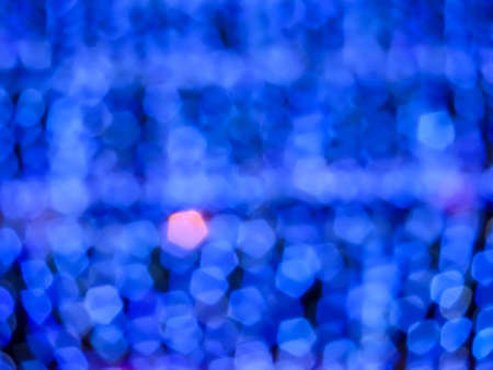 blur light water fall at pattaya party night market in night summerの写真素材