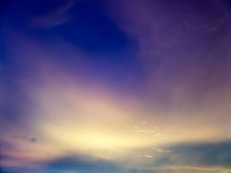 Factastic abstract blue color of twilight white cloud and sky
