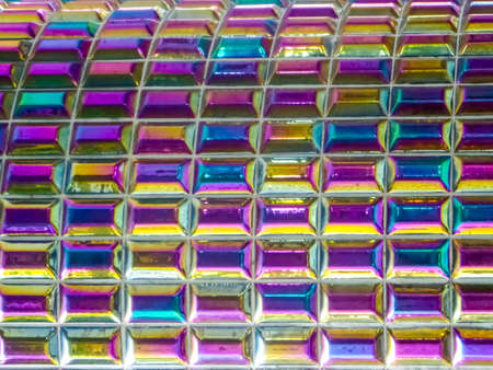 glaze tile jewel color or buprestidae color decor wall tile horizontal lineの写真素材