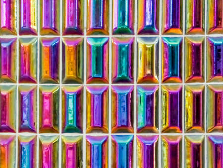 glaze tile jewel color or buprestidae color decor wall tileの写真素材