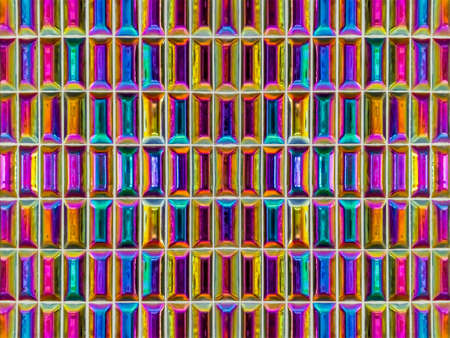 glaze tile jewel color or buprestidae color decor wall tileの写真素材