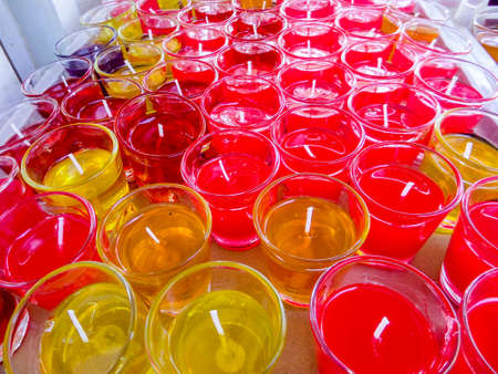 candle of hindu worship concept god bless, gift, happy healty, lucky has come in lifetimeの写真素材