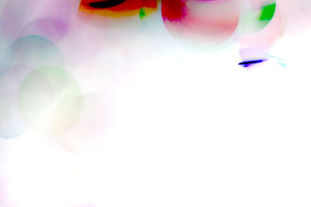Blurred bubbles, glass ball on abstract with colorful on isolated