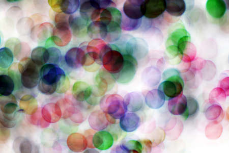 Blurred bubbles, glass ball on abstract with colorful backgroundの写真素材