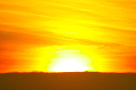 blurred sunset heap cloud in tropical and orange sky soft cloud background