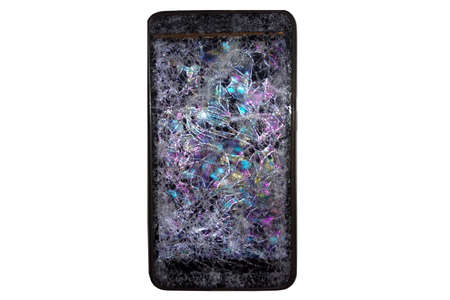 The smartphone touch screen is broken because fall from the high place