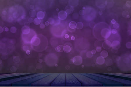 bokeh dark purple top table and dark purple bubble backgroundの写真素材