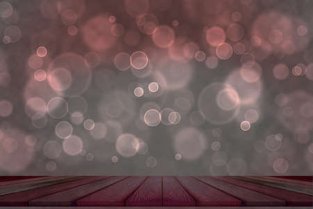 bokeh dark red top table and light purple bubble background