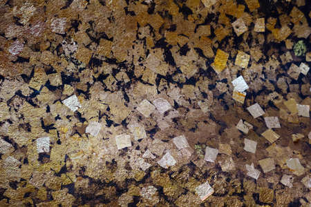 The gold leaves is closed and decorated with statues for Buddhists