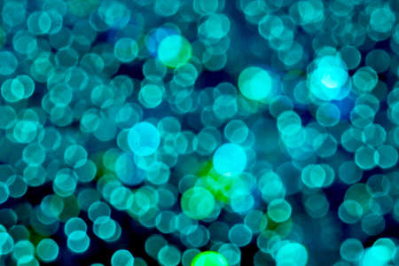 aqua abstract of blur and bokeh colorful interior and light night garden backgroundの写真素材