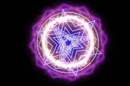 dodecagon fire around power magic weapon pink powerful