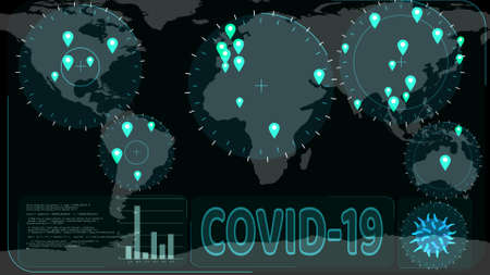 crisis of Covid 19 virus and radar scanning to detected in country has spread all over world