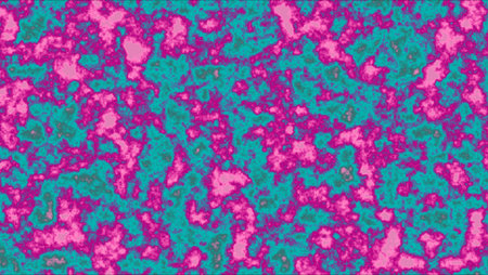 cool liquid bright pink magenta and ocean color surface slow fall down abstract wall tile motion backgroundの写真素材