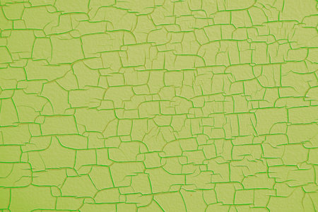 green wood texture surface is glow green color cracked and swelling, from the temperature of the heat from the sunlight that shines for a long timeの写真素材