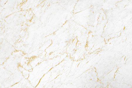 White of granite stone background with luxury mineral gold on textureの写真素材